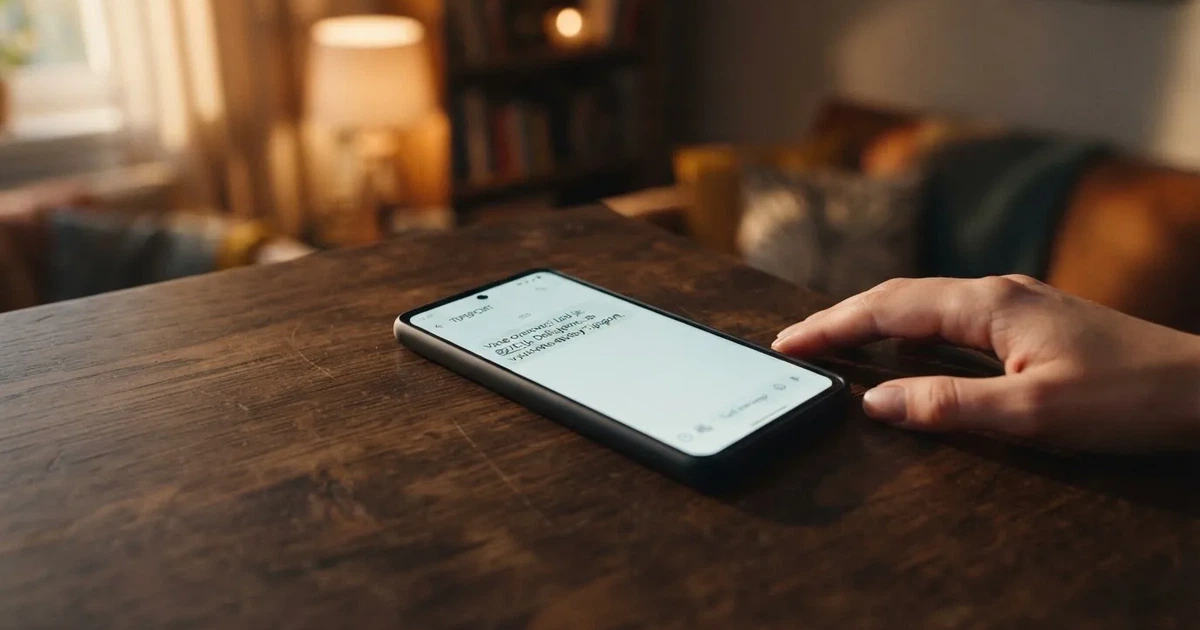 Mobilní telefon zobrazující odeslanou SMS zprávu s textem TIPSPORT 200 na číslo 90211 a potvrzovací kód vkladu na herní účet
