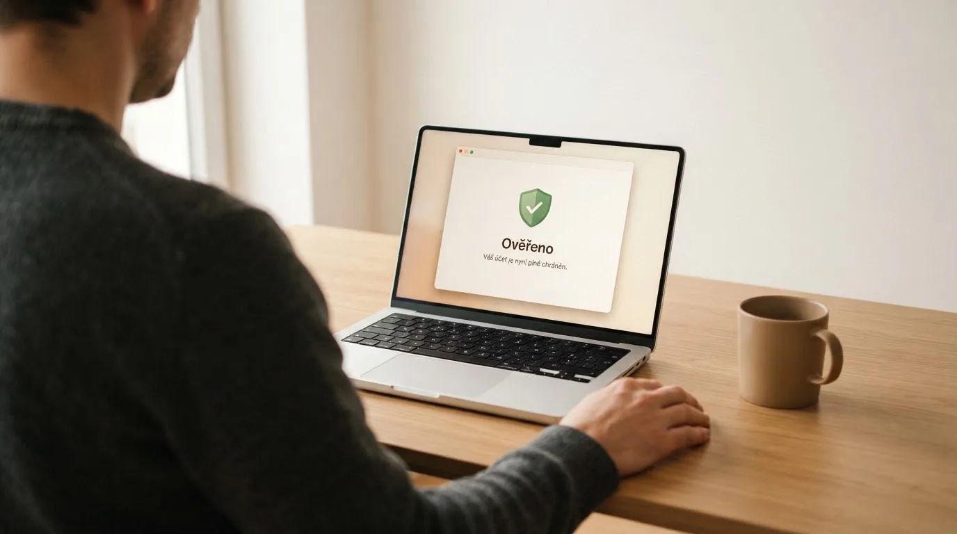 Úřední dokument s razítkem Ministerstva financí ČR vedle loga online casina na monitoru