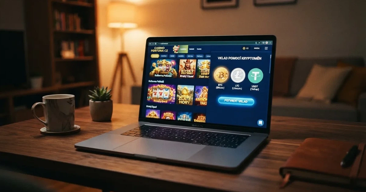 Domovská stránka krypto kasina s nabídkou vkladu v bitcoinu, ethereu a USDT